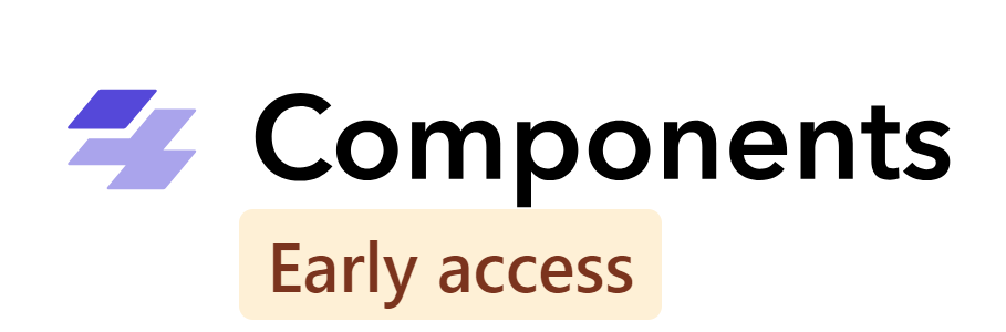 XM Cloud Components Logo Early Access